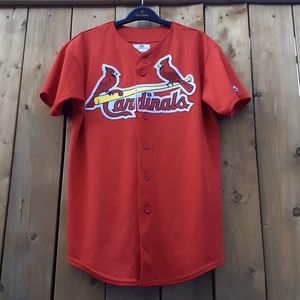 AUTHENTIC MAJESTIC CARDINALS EMBROIDERY STITCHED JERSEY
